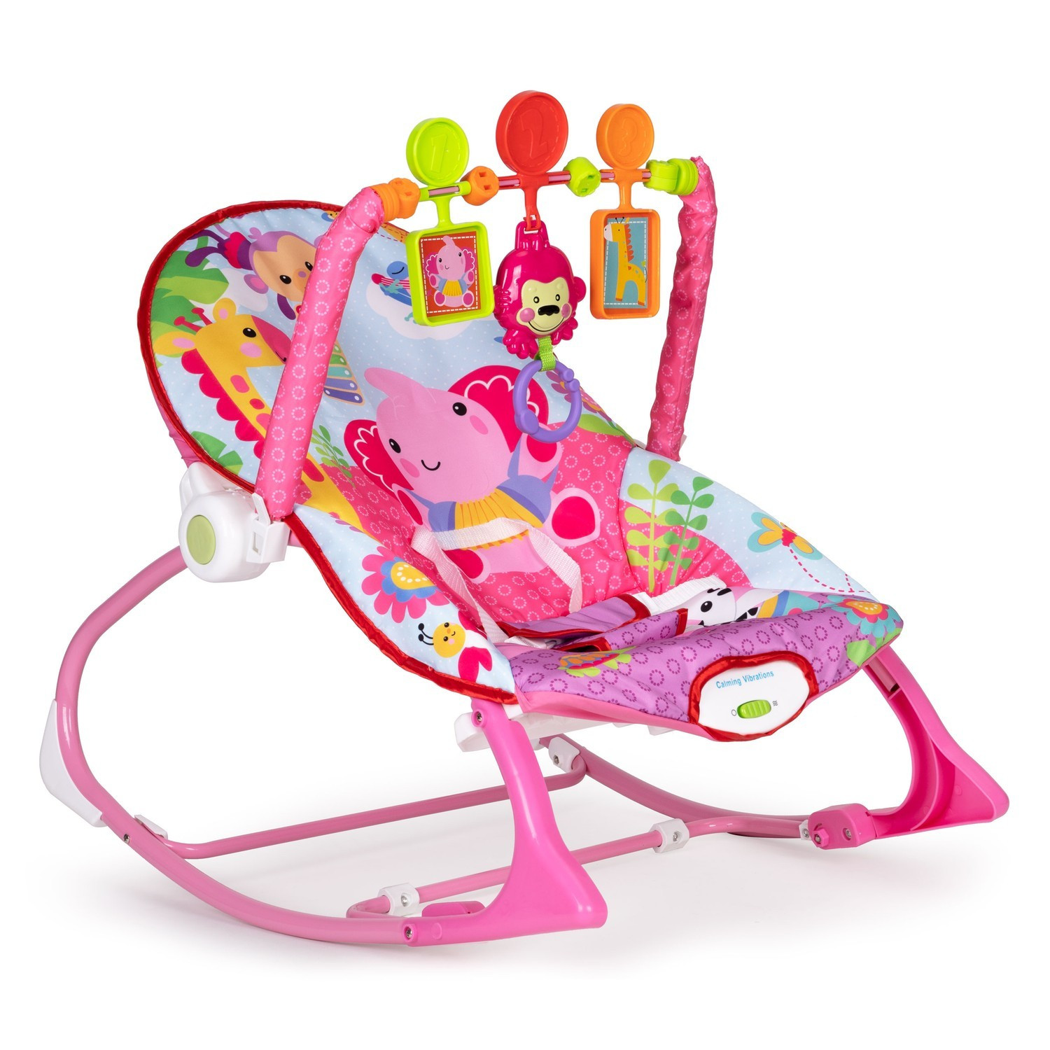 Rocker with Vibrations and Adjustable Backrest