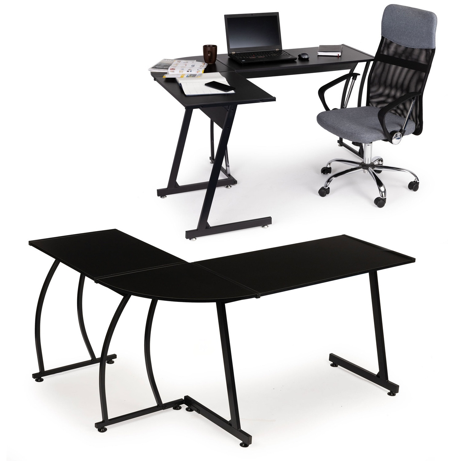 Corner desk Loft style Large Workspace
