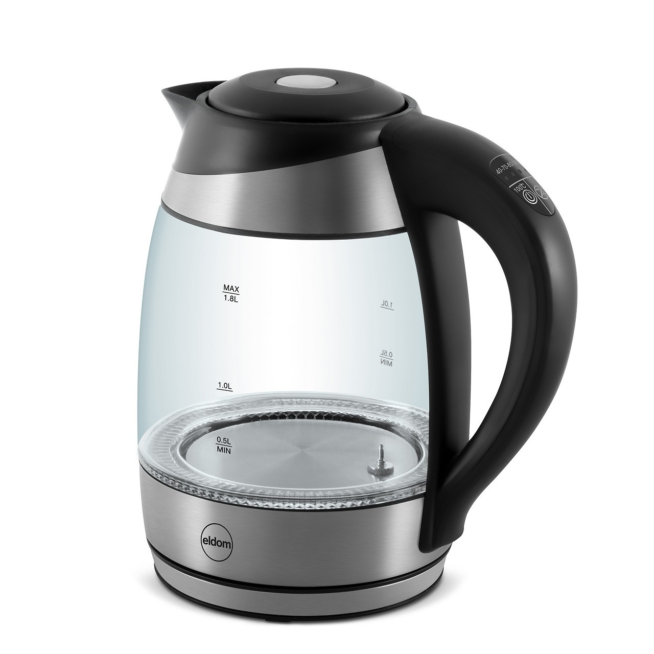 Kettle 1.8L with LED light & temperature control