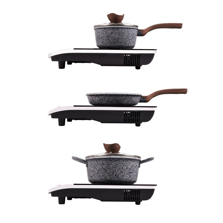 Cuisinière à induction Verre cristal 3 programmes