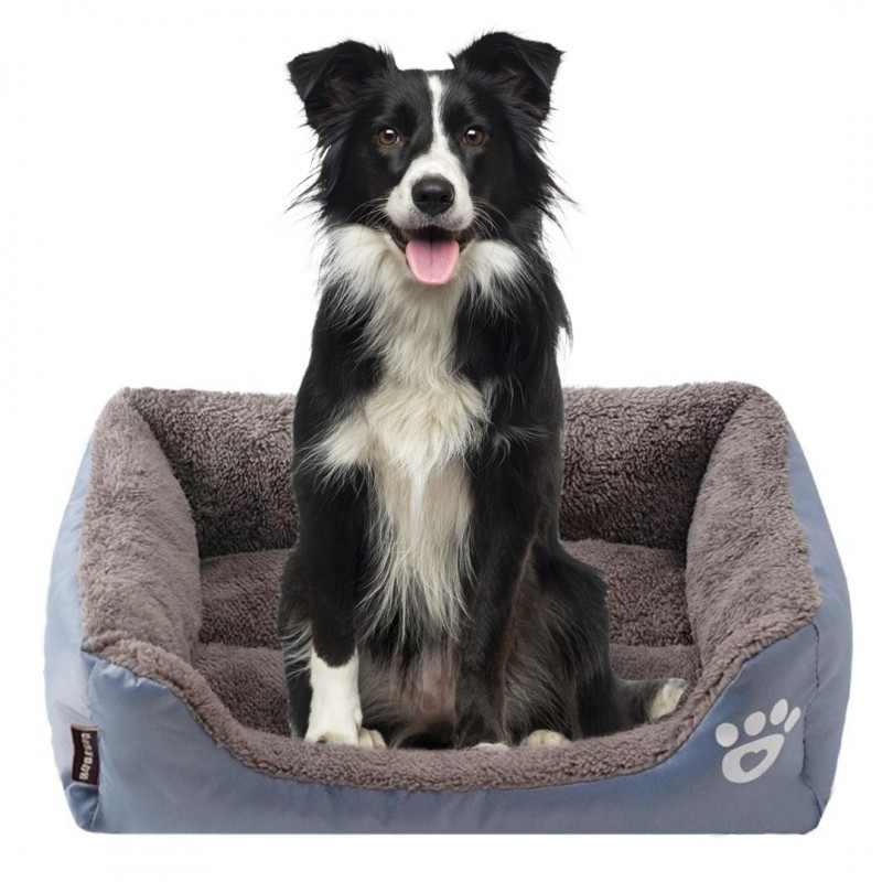 Gray Soft and Durable Sofa Bed for Pets
