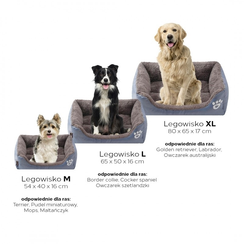 Sofá-cama cinza macio e durável para animais de estimação