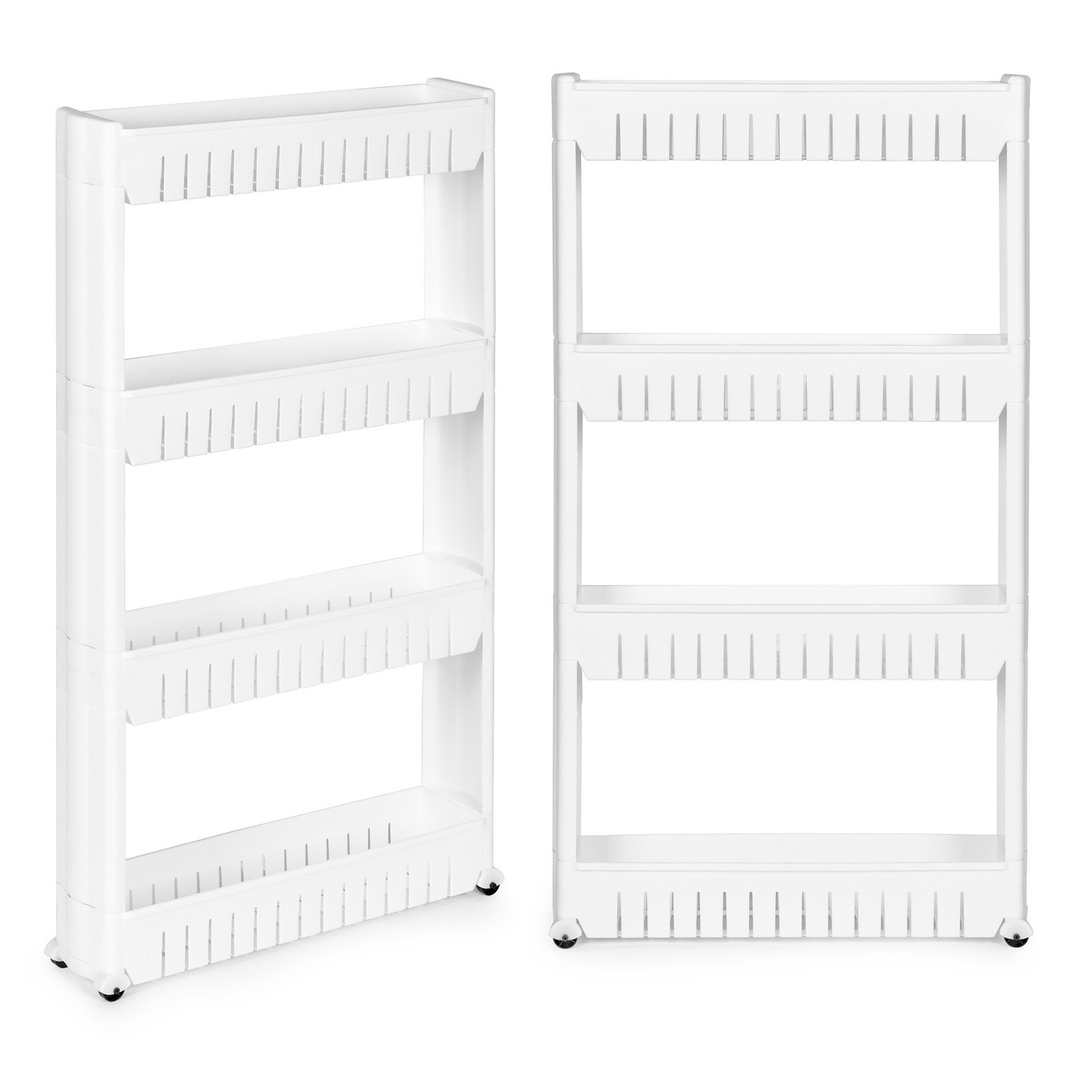 Movable Shelf 4 Level Kitchen Bathroom Storage