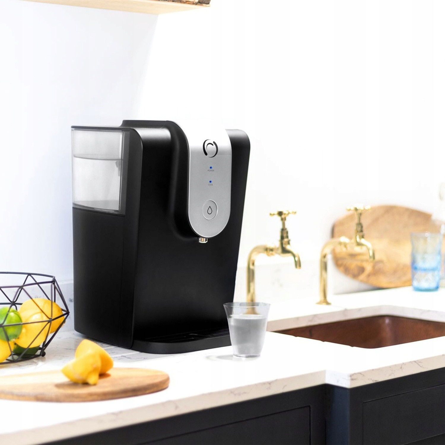 Compacte waterdispenser, 5-traps filter, 12°C