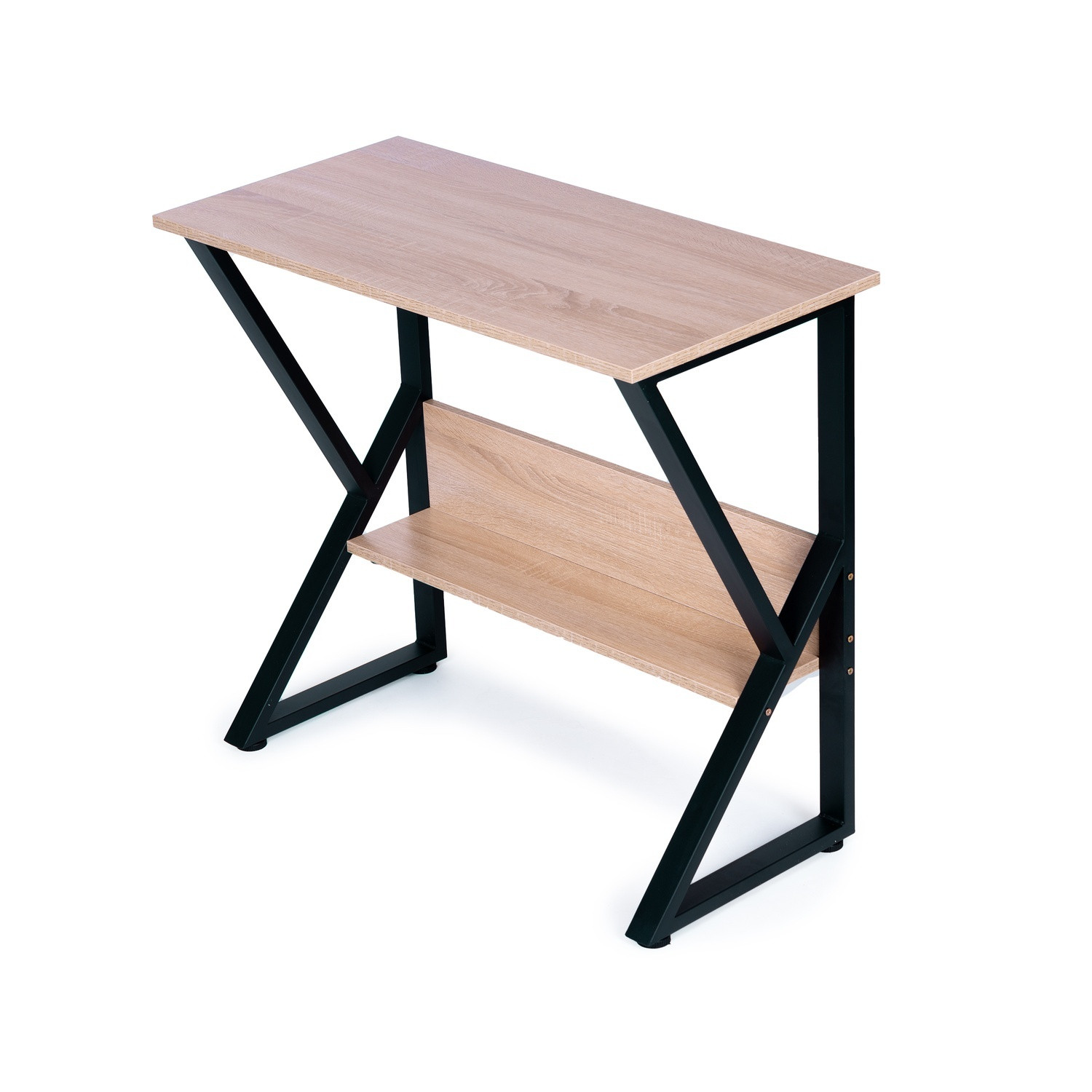 Ergonomisch computerbureau met extra plank