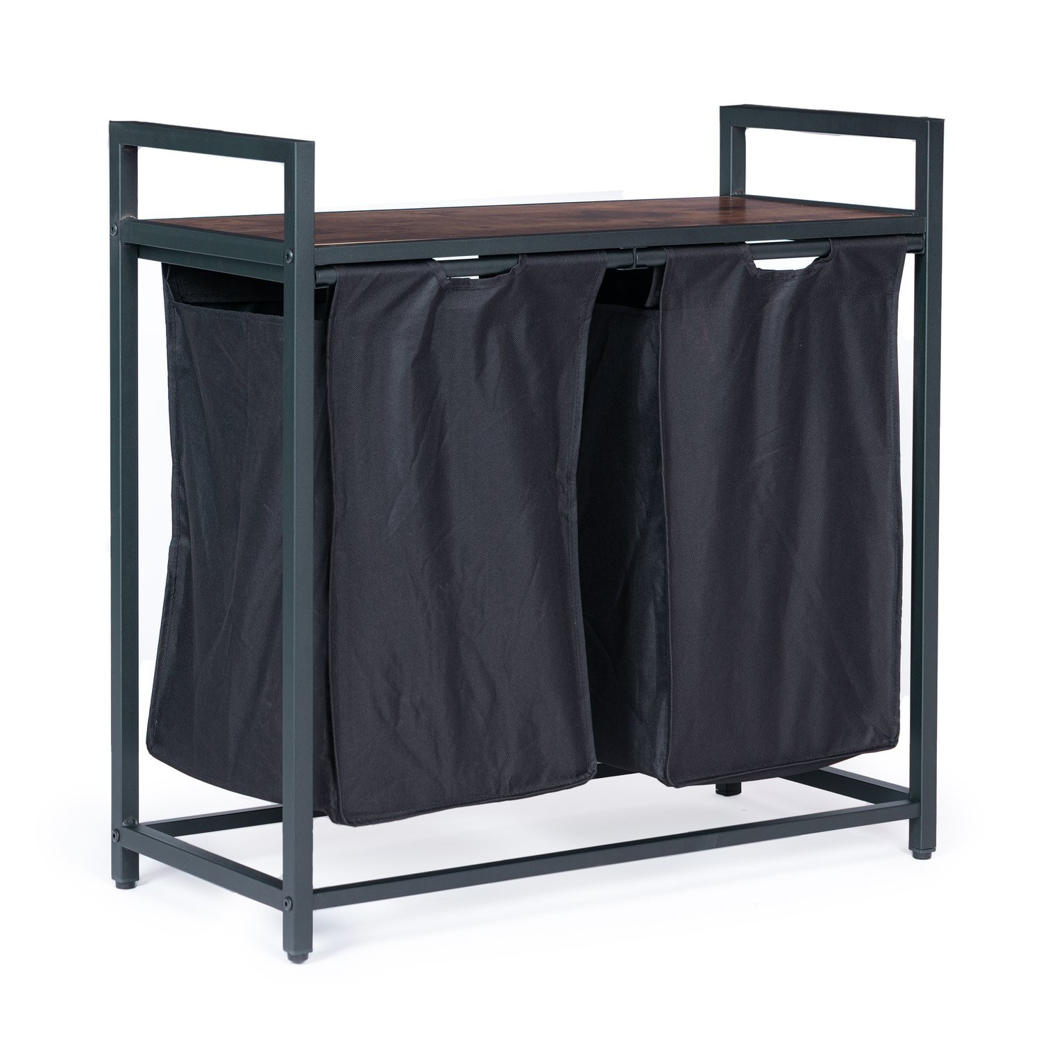 Wäschekorb mit Ablage, 92L, Industriedesign