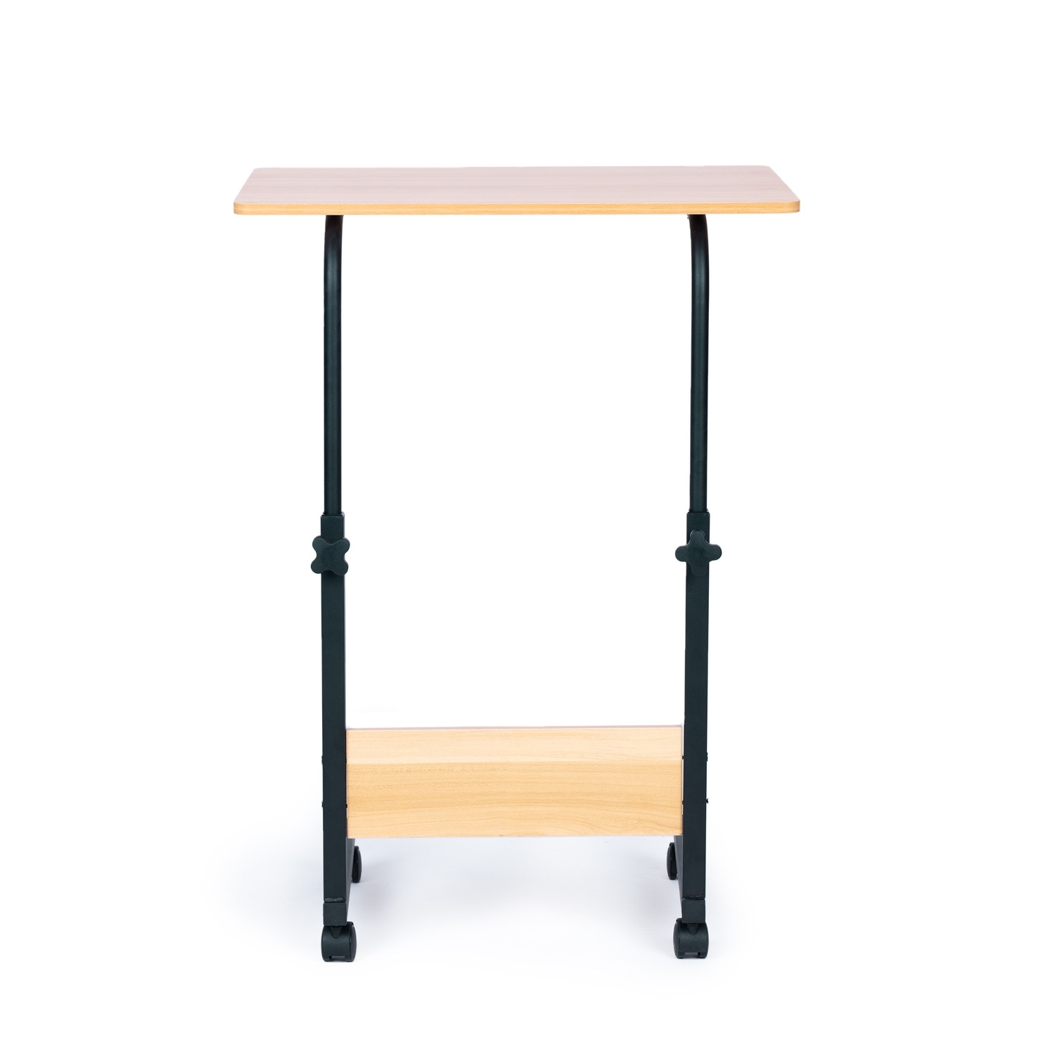 Mesa elevada y bajada con ruedas, tablero MDF