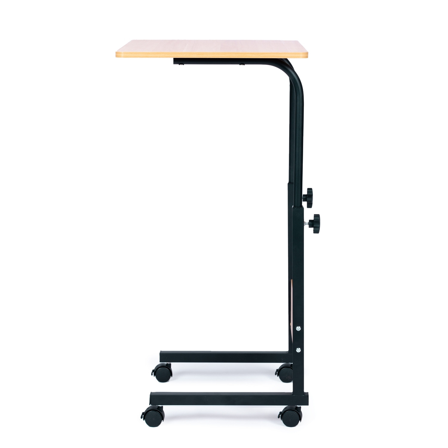 Mesa elevada y bajada con ruedas, tablero MDF