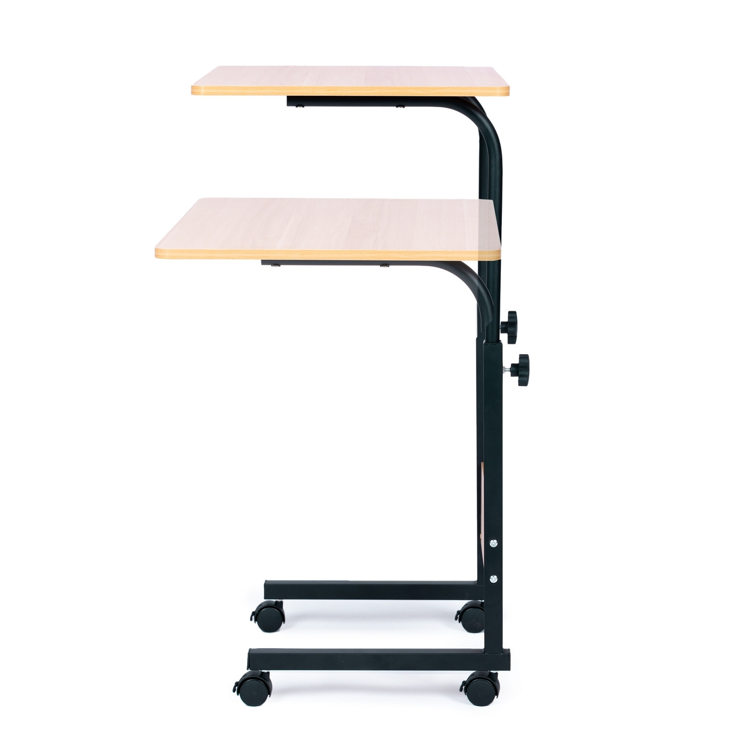 Table surélevée et abaissable avec roulettes, panneau MDF