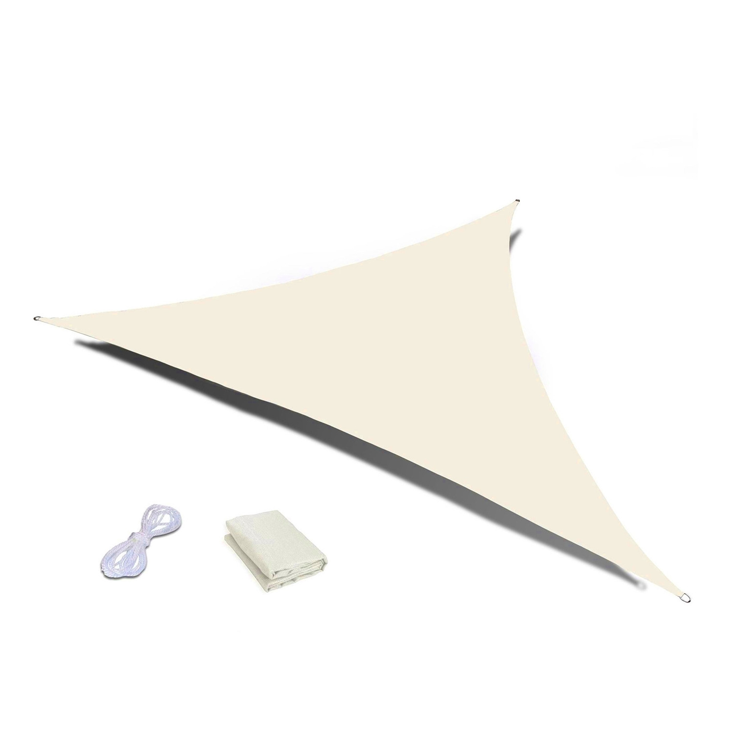 Toldo Vela Impermeable Triangular 4x4x4m Exterior