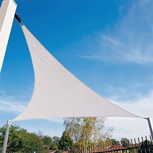 Toldo Vela Impermeable Triangular 4x4x4m Exterior