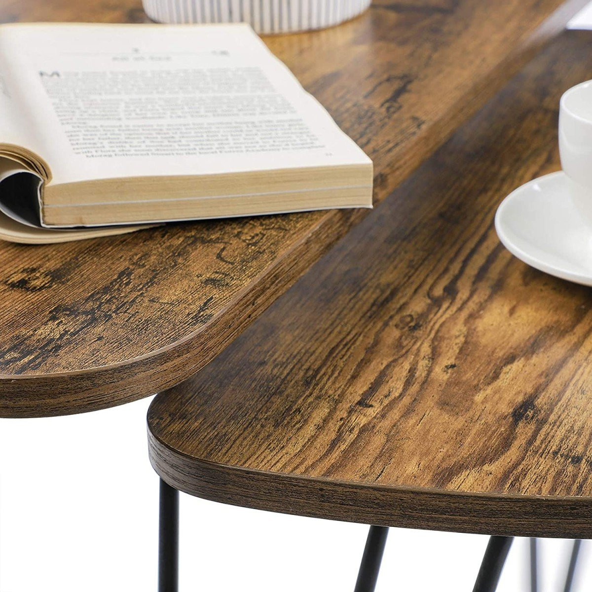 Rustic Coffee Table in Solid Wood - Easy to assemble