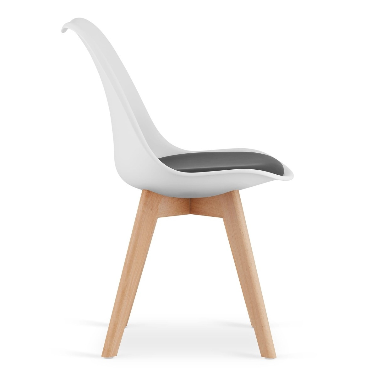 Ergonomic chairs 4-pack - White/Black Design