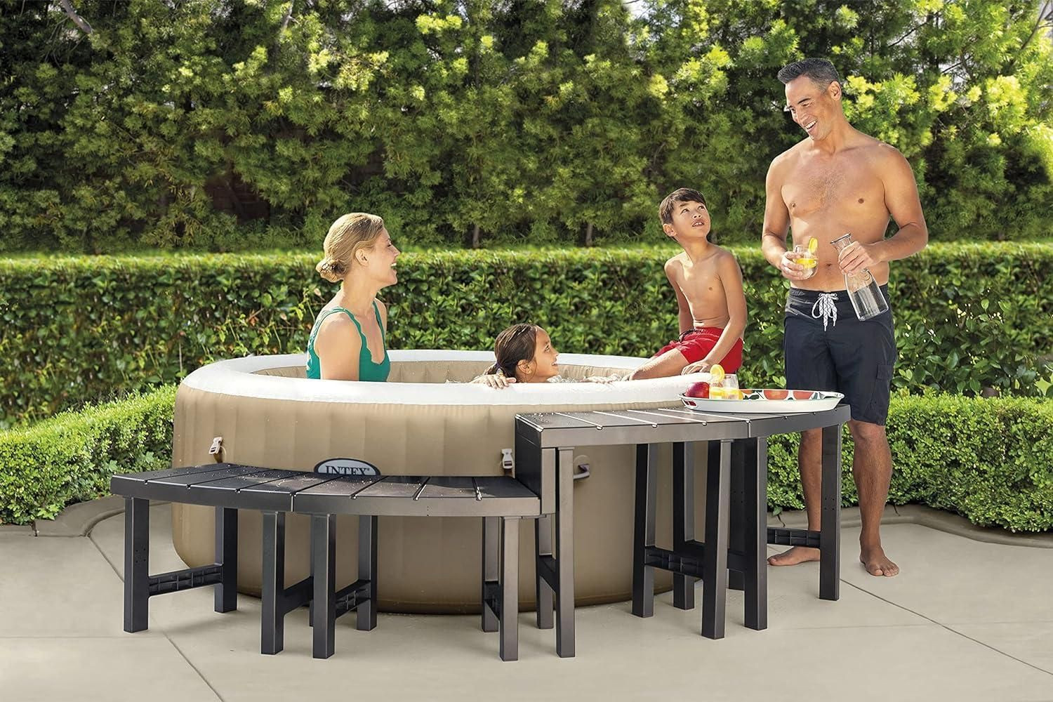 Double Jacuzzi Bench - UV Resistant, Modular Design