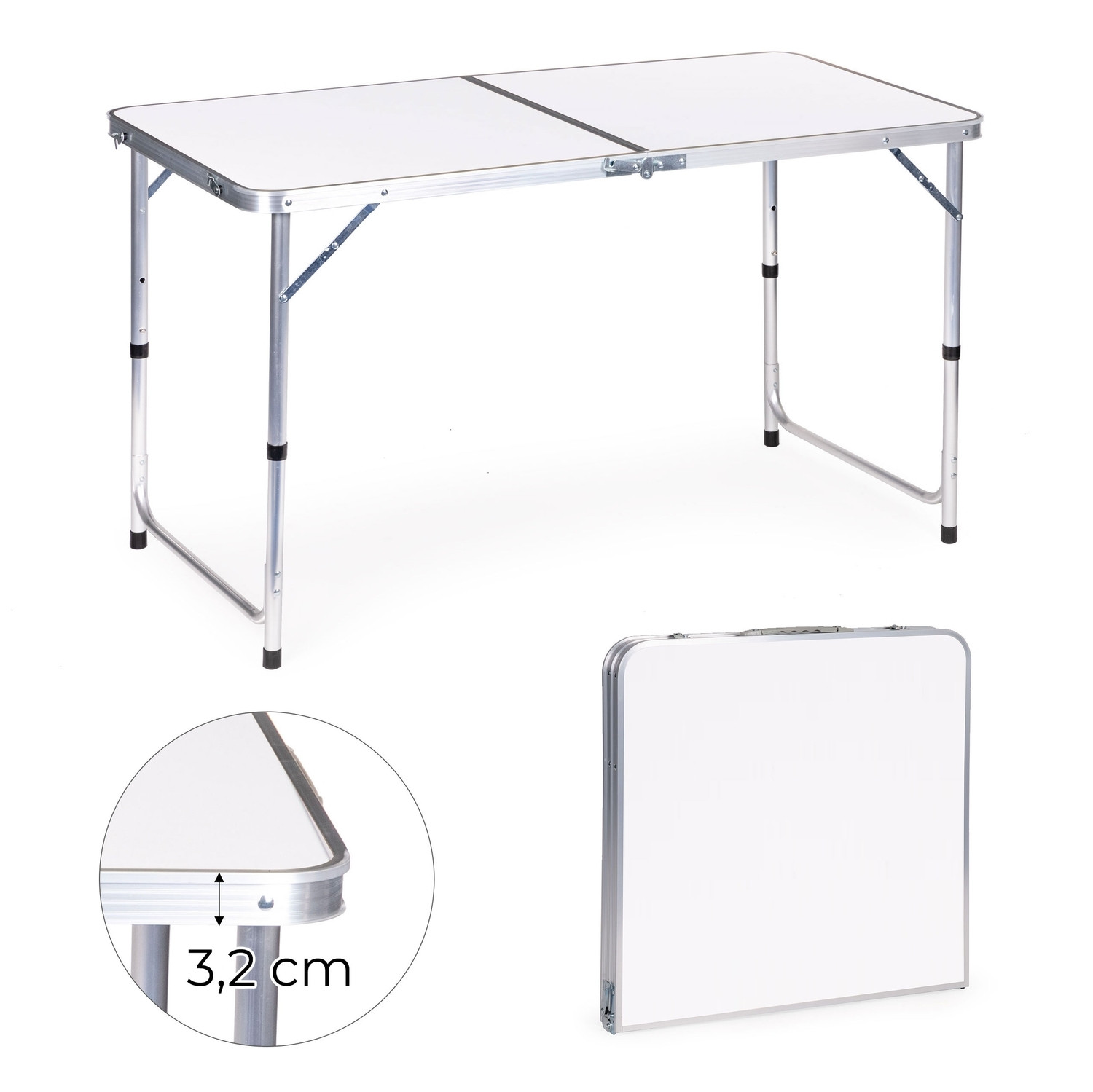 Folding Camping Table with Adjustable Height