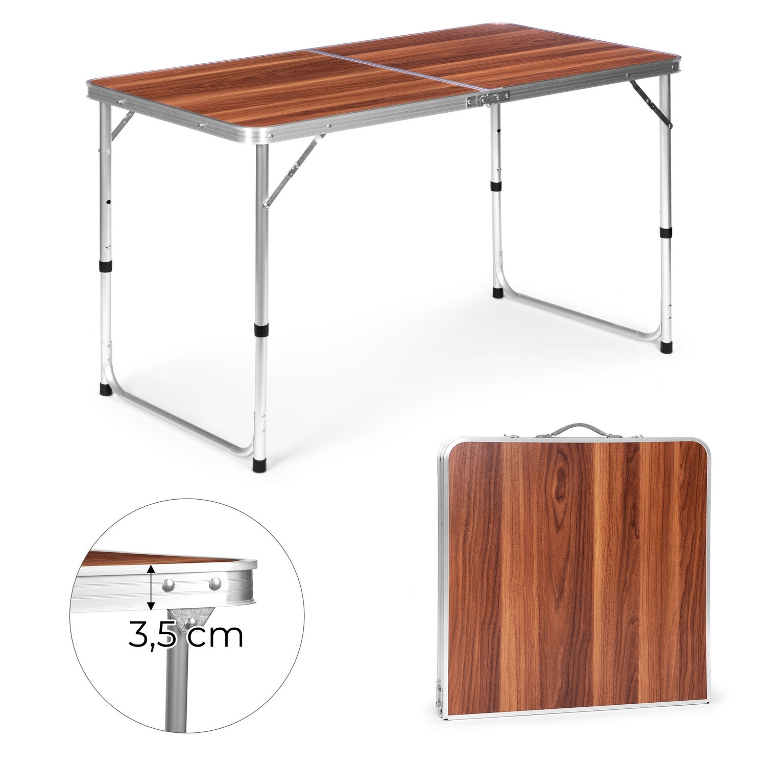 Folding Camping Table with Adjustable Height