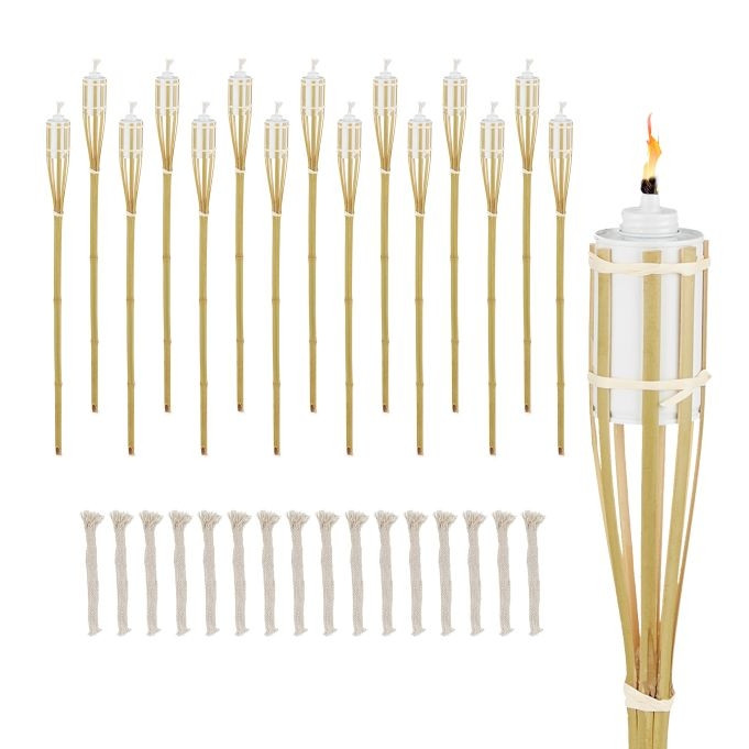 Tuinfakkels bamboe 16-pack