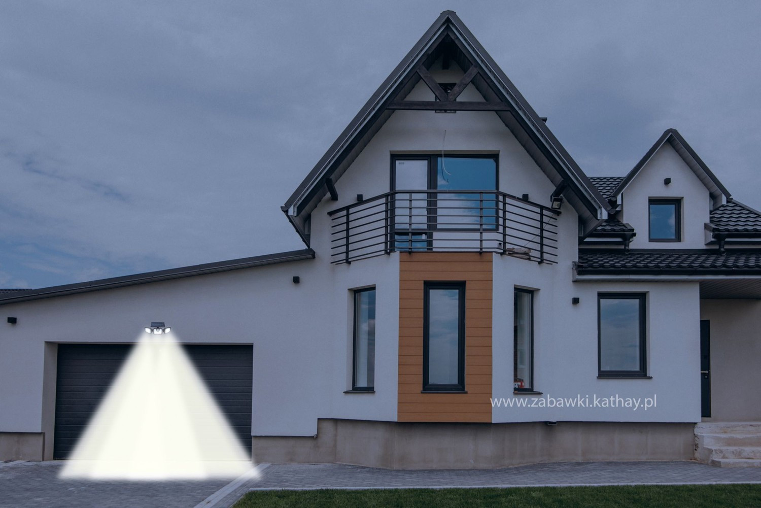 Solartuin LED-lamp met bewegingssensor, 4 standen