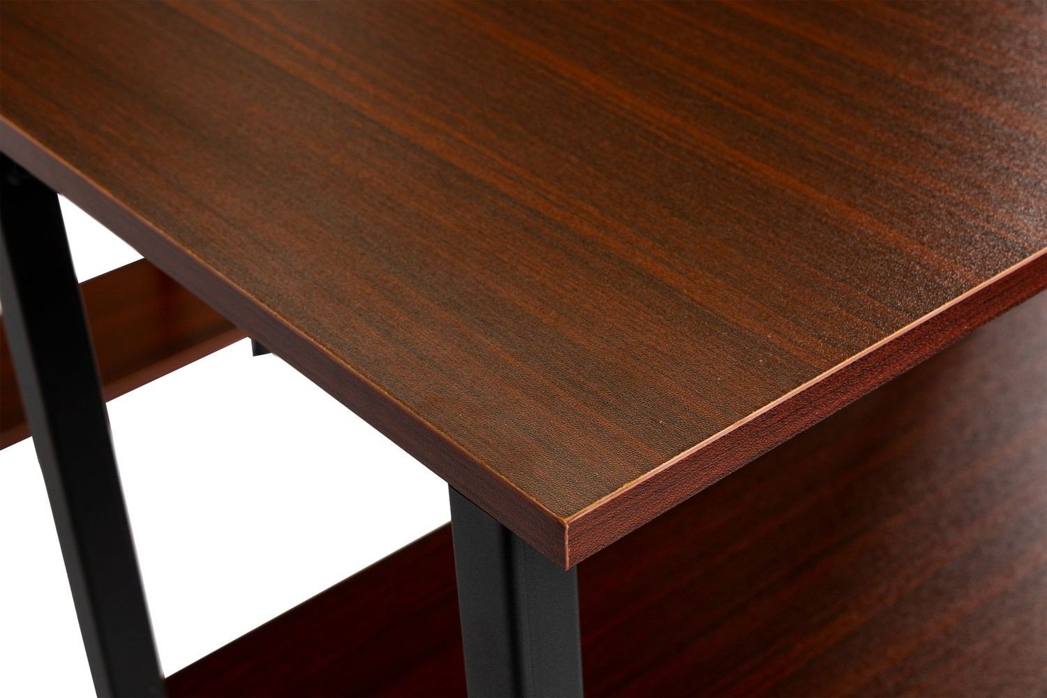 Computertisch, Loft-Tischregale, helle Eiche, DUNKLE BRONZE