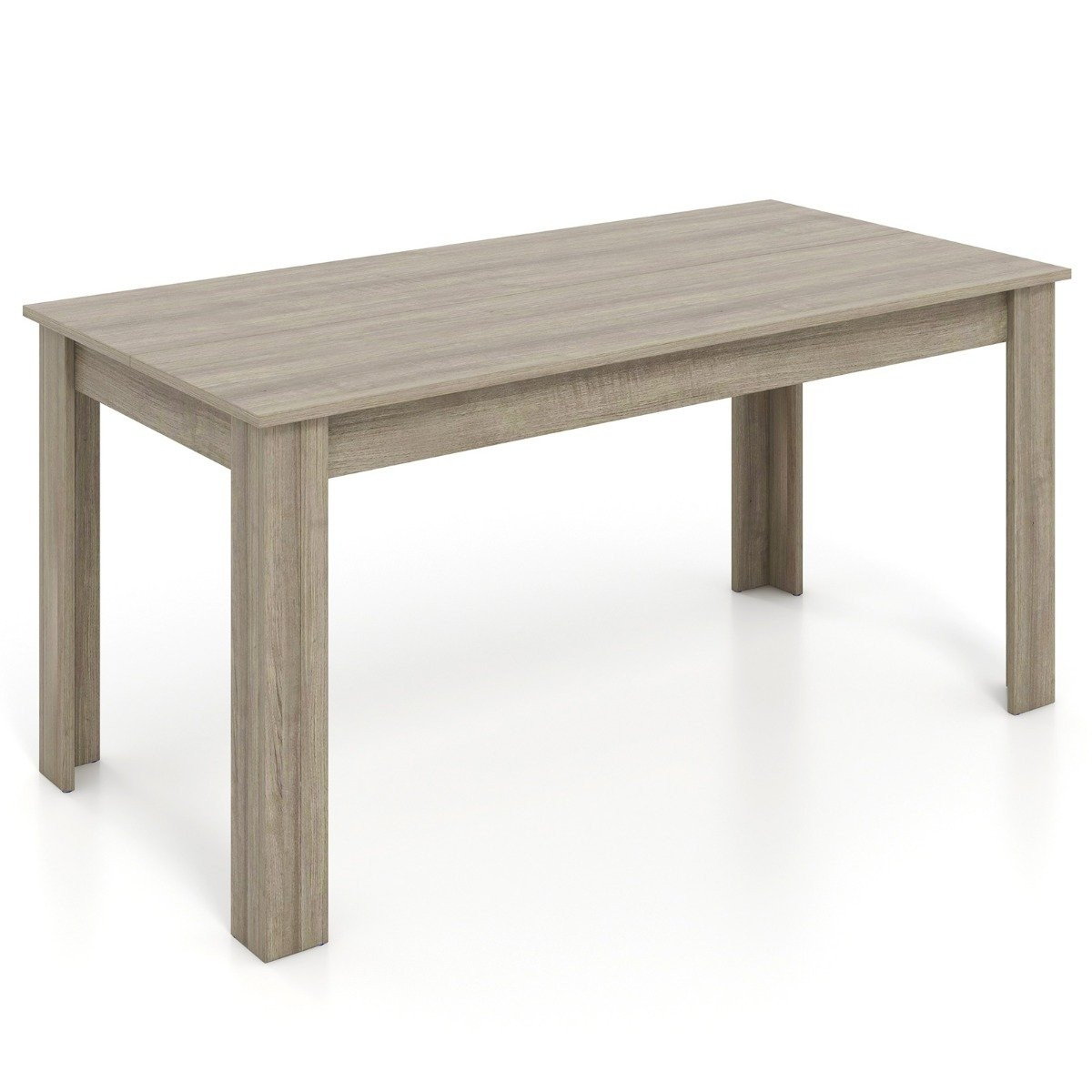 Wooden dining table 160 x 80 cm large table rectangular kitchen tab...