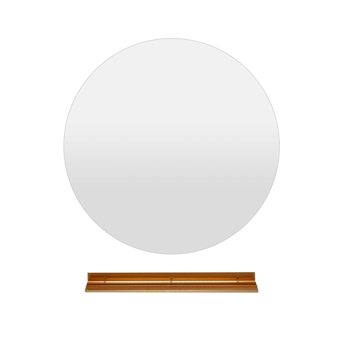 Ø60cm round bathroom mirror with lighting & touch switch & memory f...