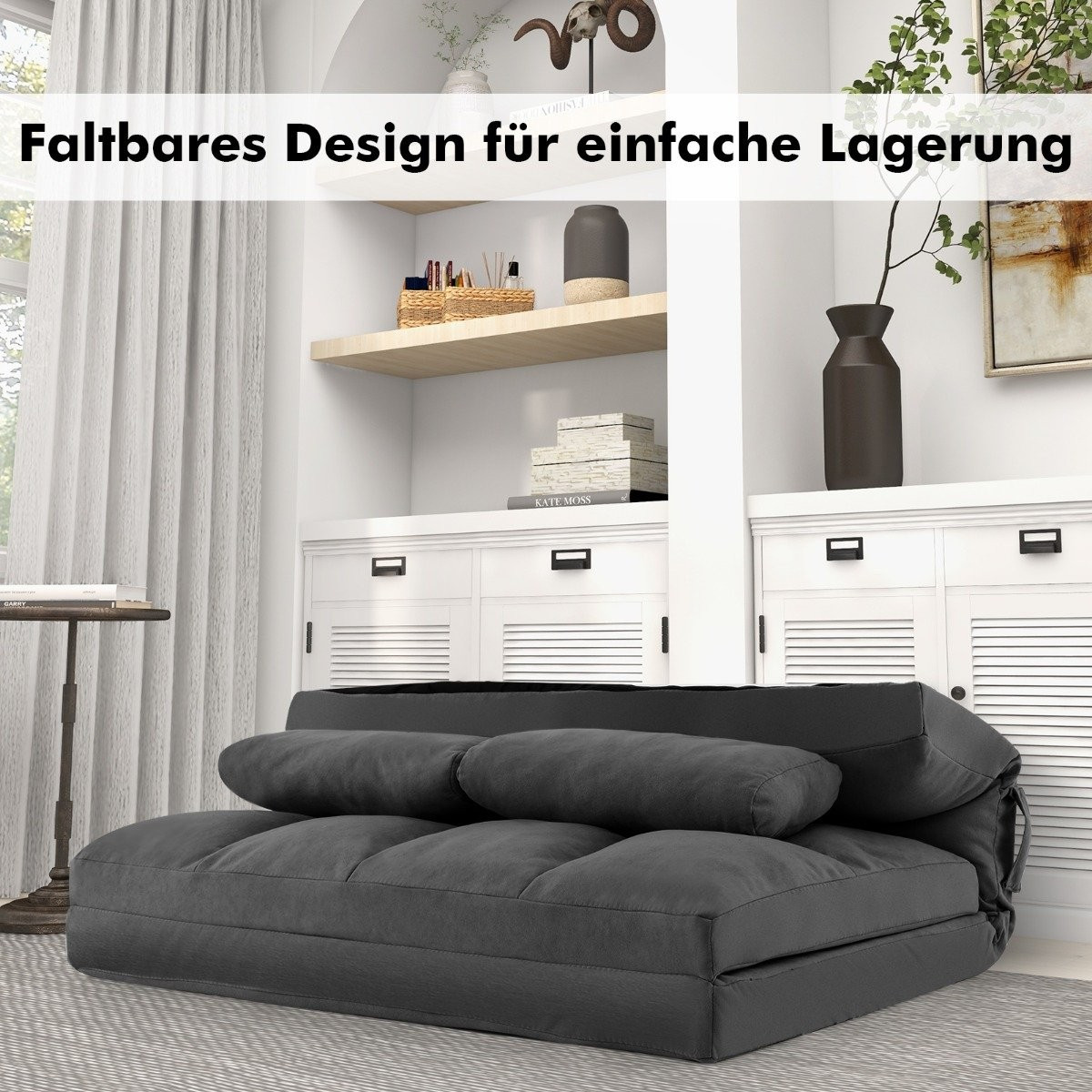 Folding floor sofa 3 in 1 sofa bed with sleeping function and adjus...