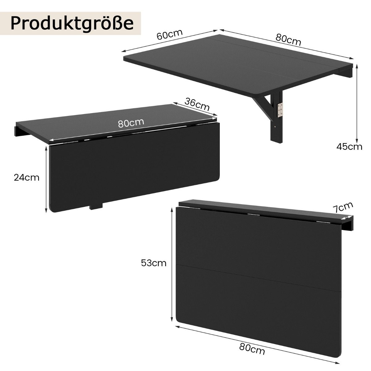 Wall Mounted Folding Table Space Saving Kitchen Table Folding Wall ...