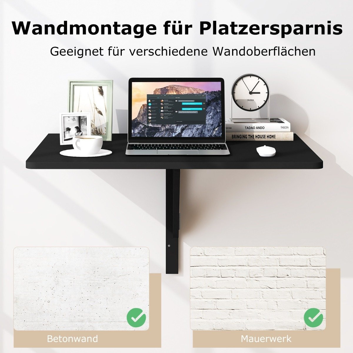 Wall Mounted Folding Table Space Saving Kitchen Table Folding Wall ...