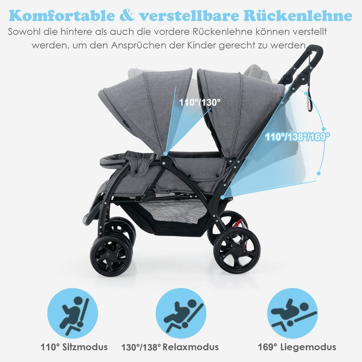 Sibling stroller foldable sibling stroller twin stroller twin bugg ...