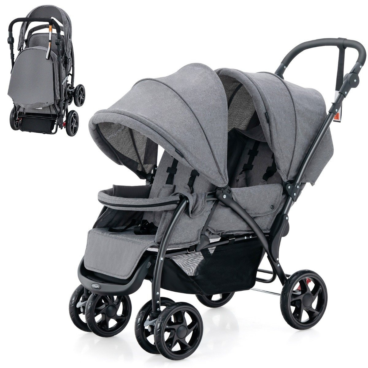Sibling stroller foldable sibling stroller twin stroller twin bugg ...