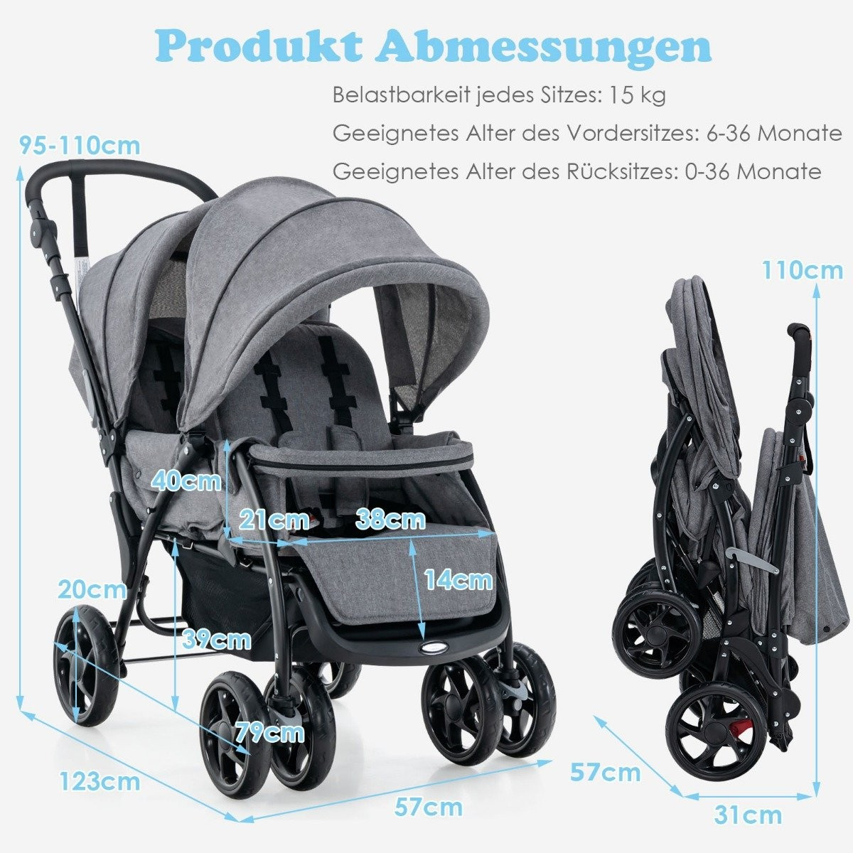 Sibling stroller foldable sibling stroller twin stroller twin bugg ...