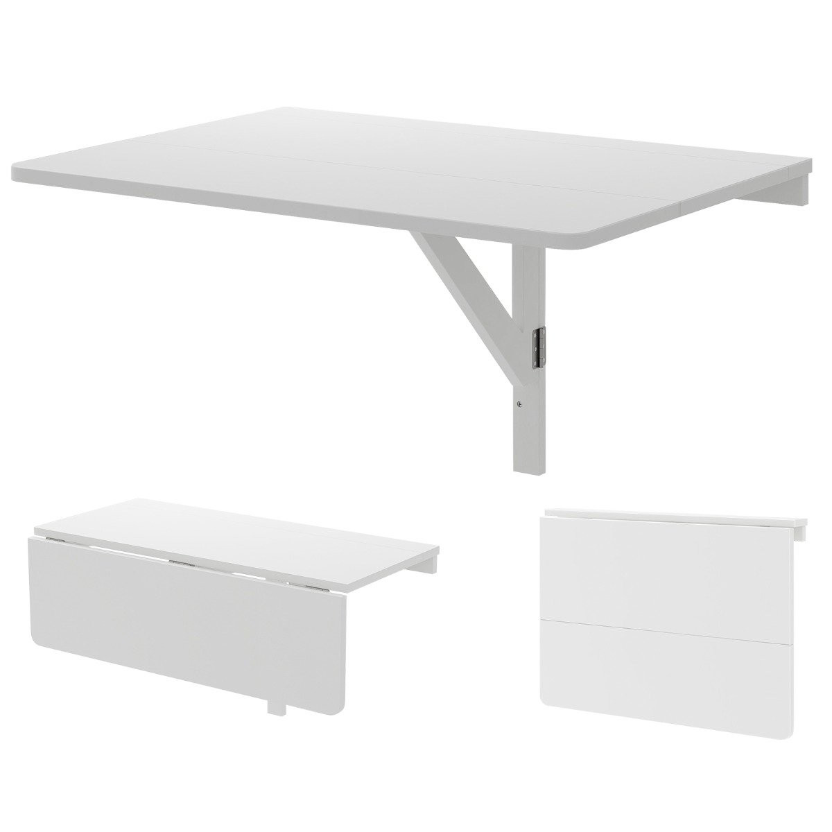 Wall-Mounted Folding Table Space Saving Kitchen Table Folding Wall ...