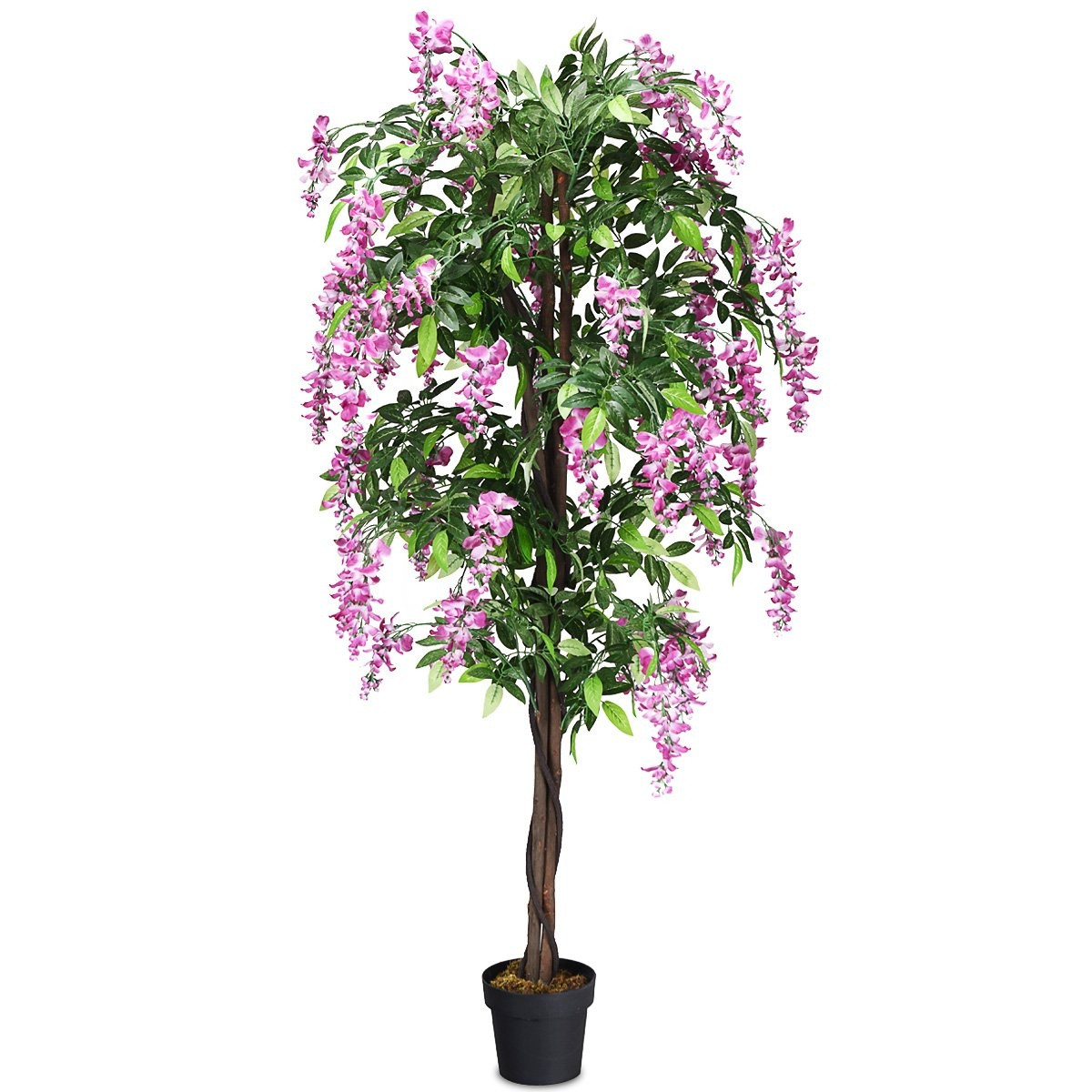 Artificial Plant Usable Artificial Palm Artificial Tree 180 cm Pink