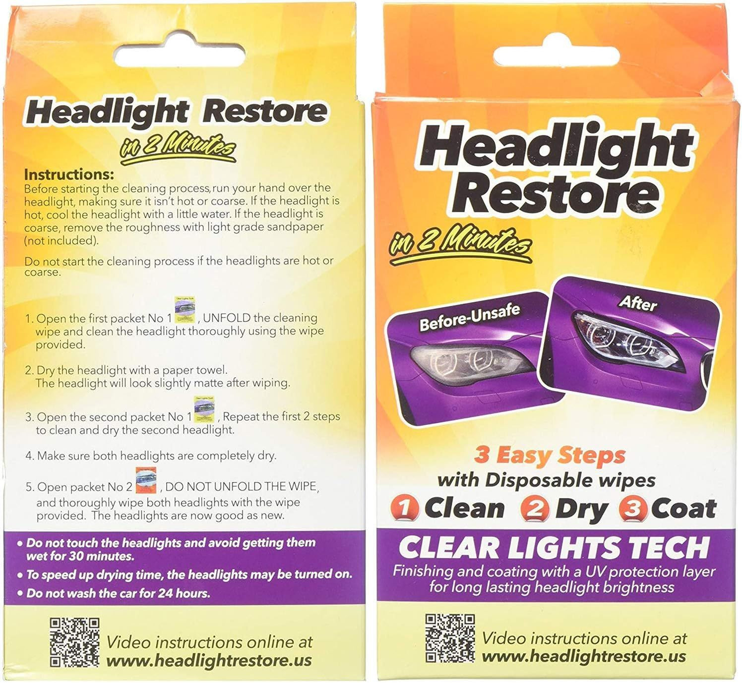 Clear Lights Tech Scheinwerfer-Restaurierungsset