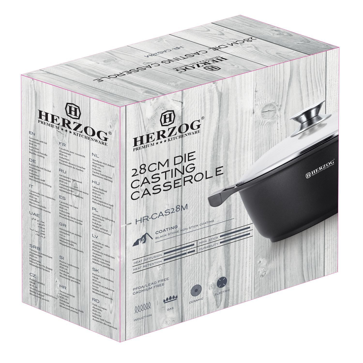 Herzog 28cm Die Casting Casserole