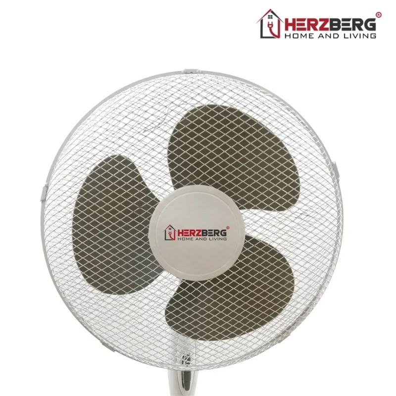 Herzberg HG-8018: Ventilador oscilante com suporte de 16 polegadas