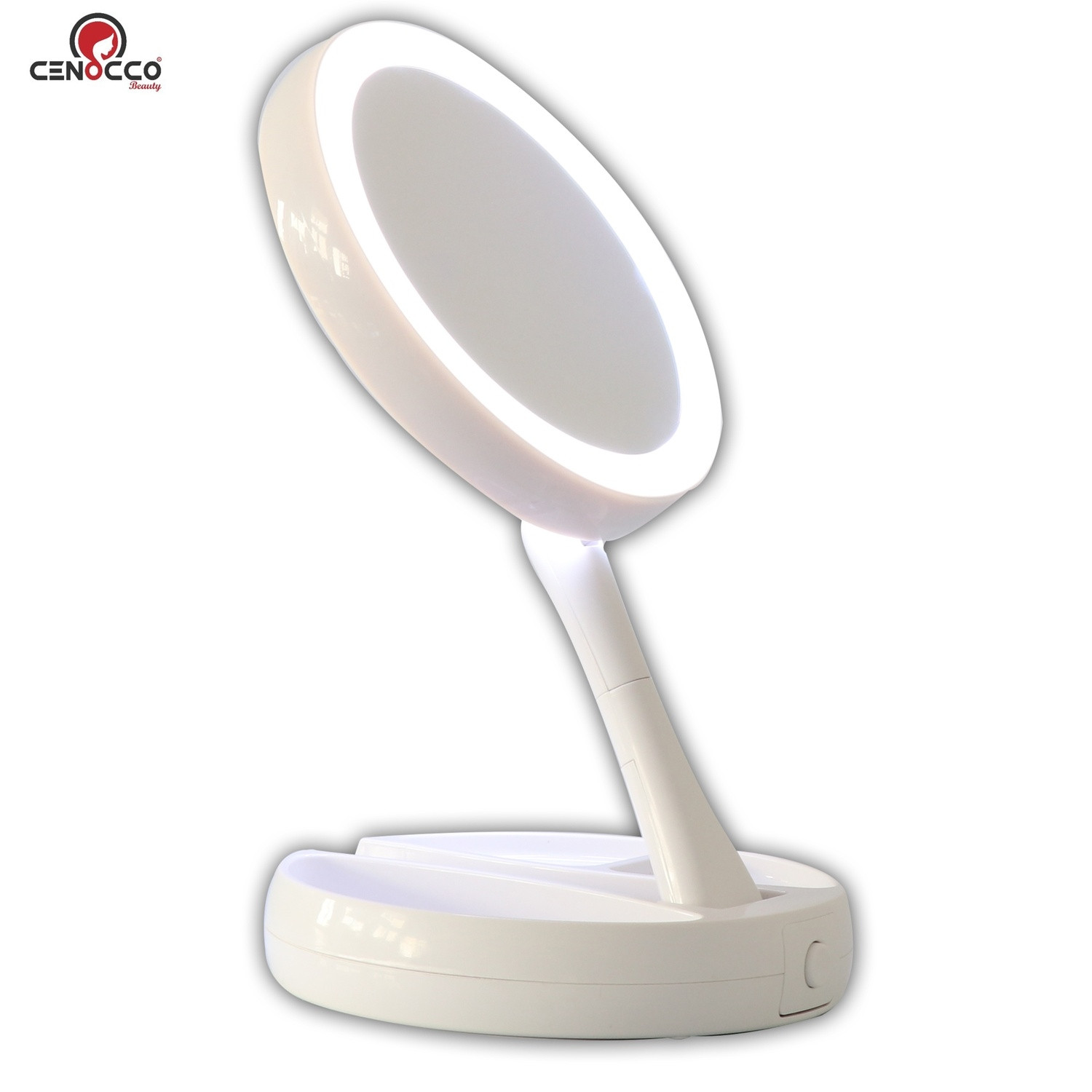 Cenocco Foldable LED Vanity Mirror