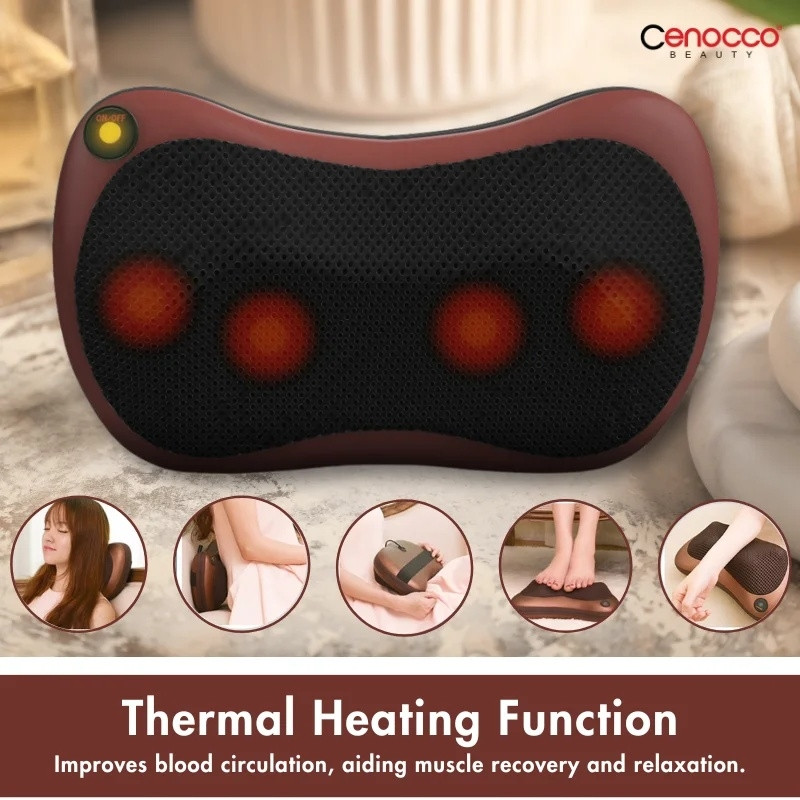 Cenocco Multi-functional Massage Pillow Black