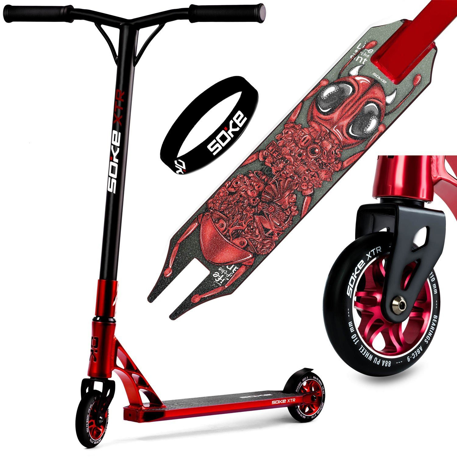 SOKE XTR stuntstep rood