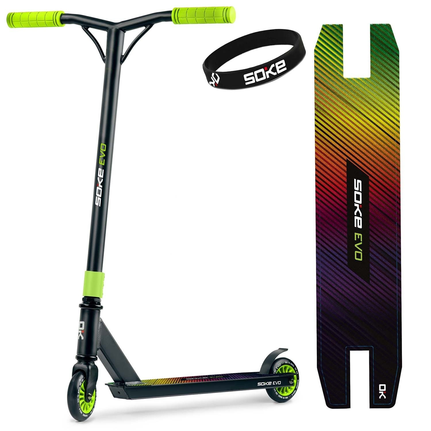 SOKE EVO groene stuntstep