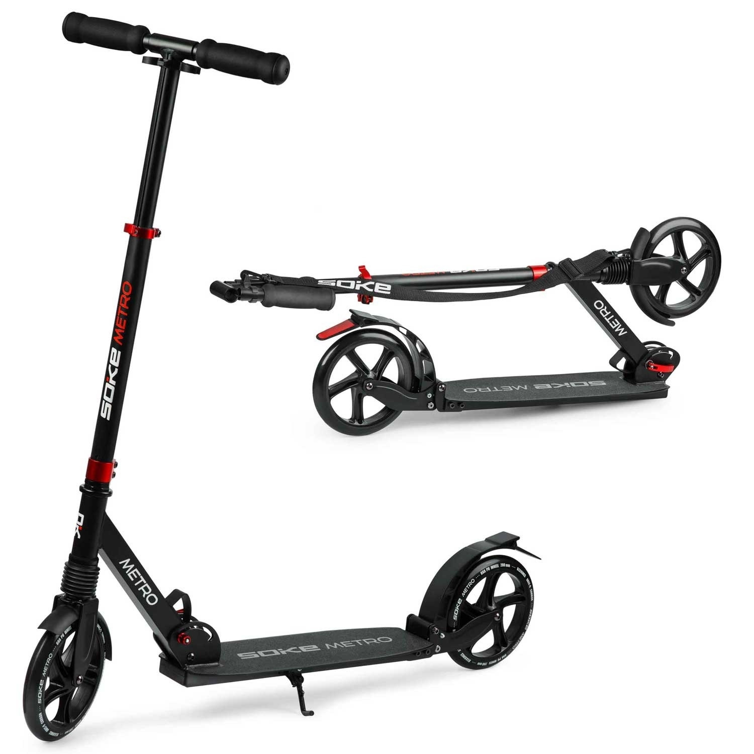 Roller SOKE METRO schwarz Rot