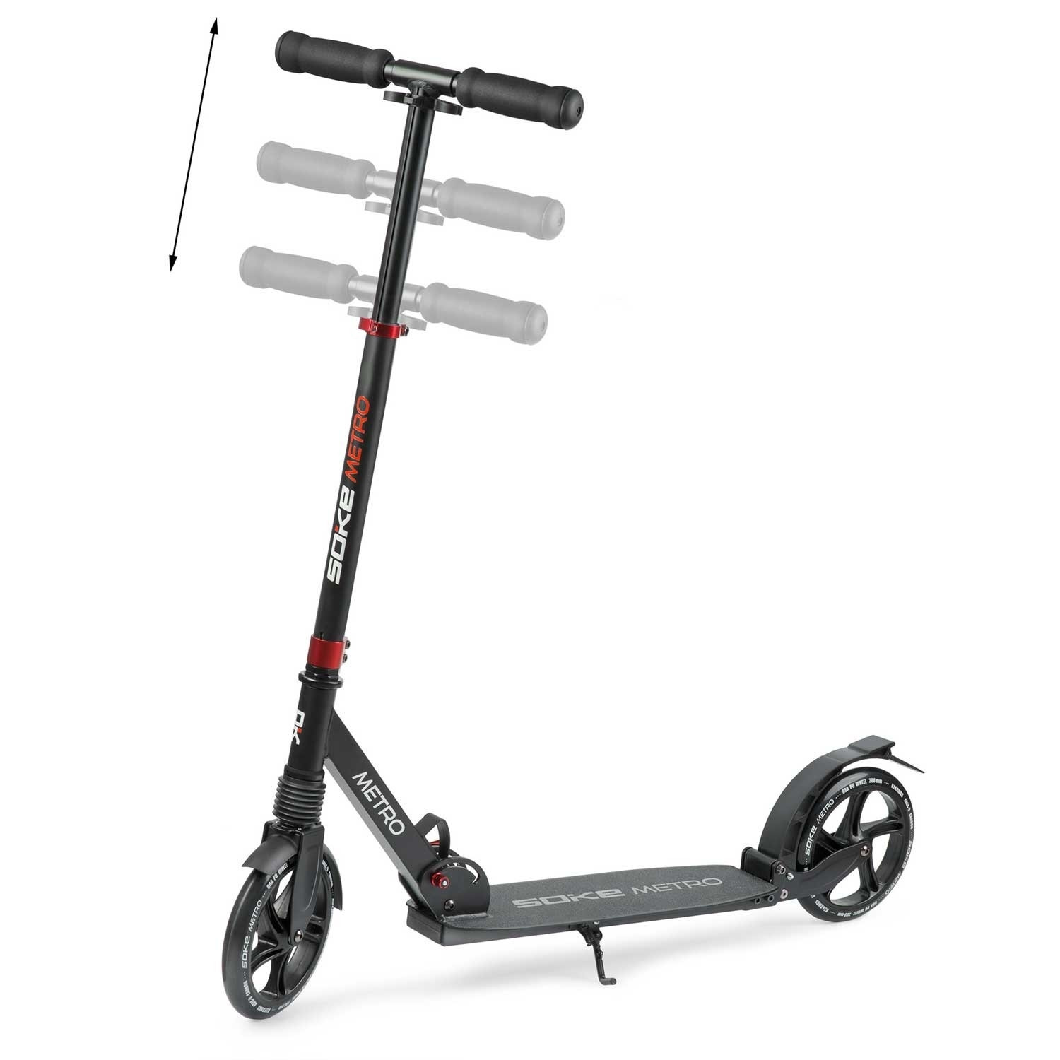 Roller SOKE METRO schwarz Rot