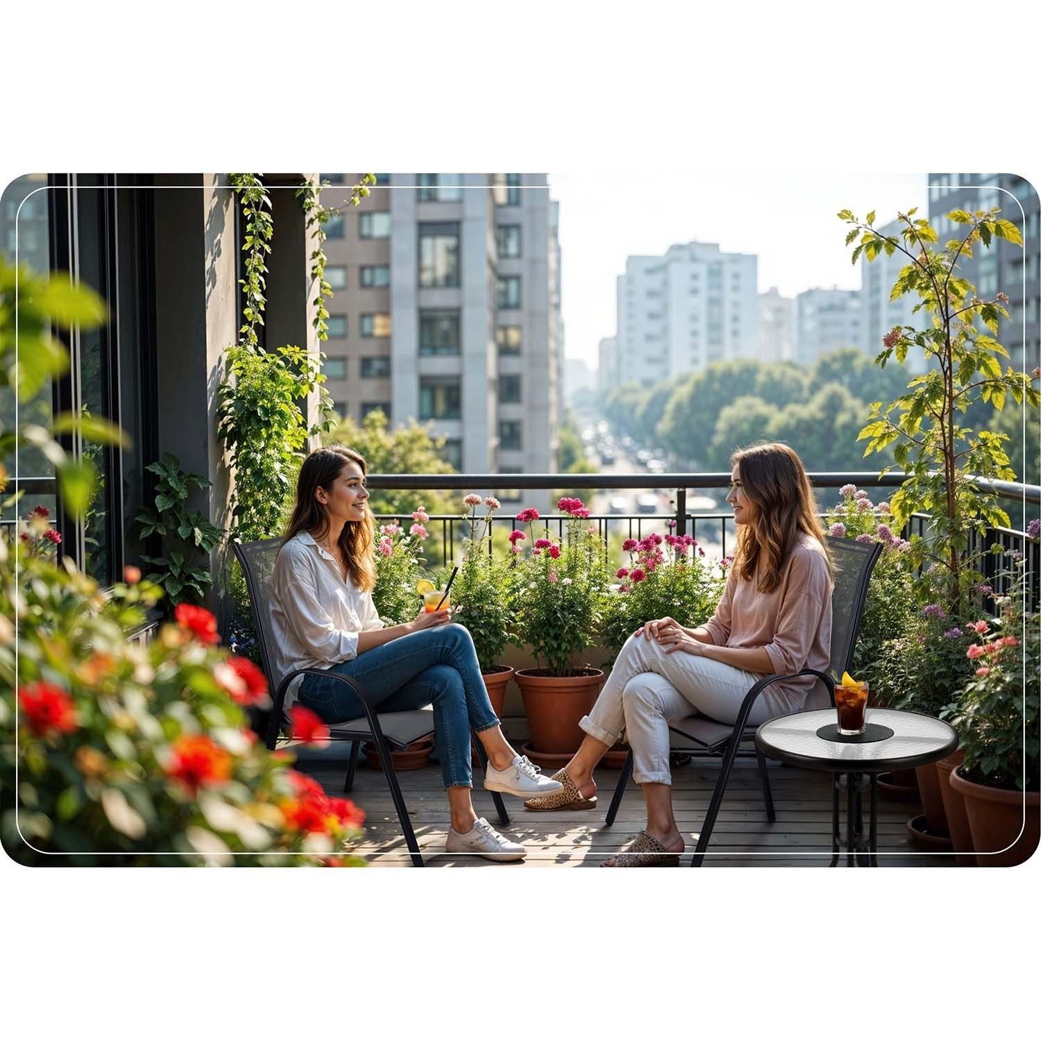 Sofotel SO-980 Textil-Gartenstühle 4er-Set