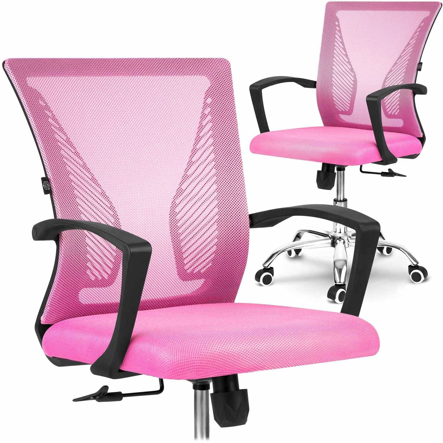 Micro-mesh bureaustoel Sofotel Gontia roze