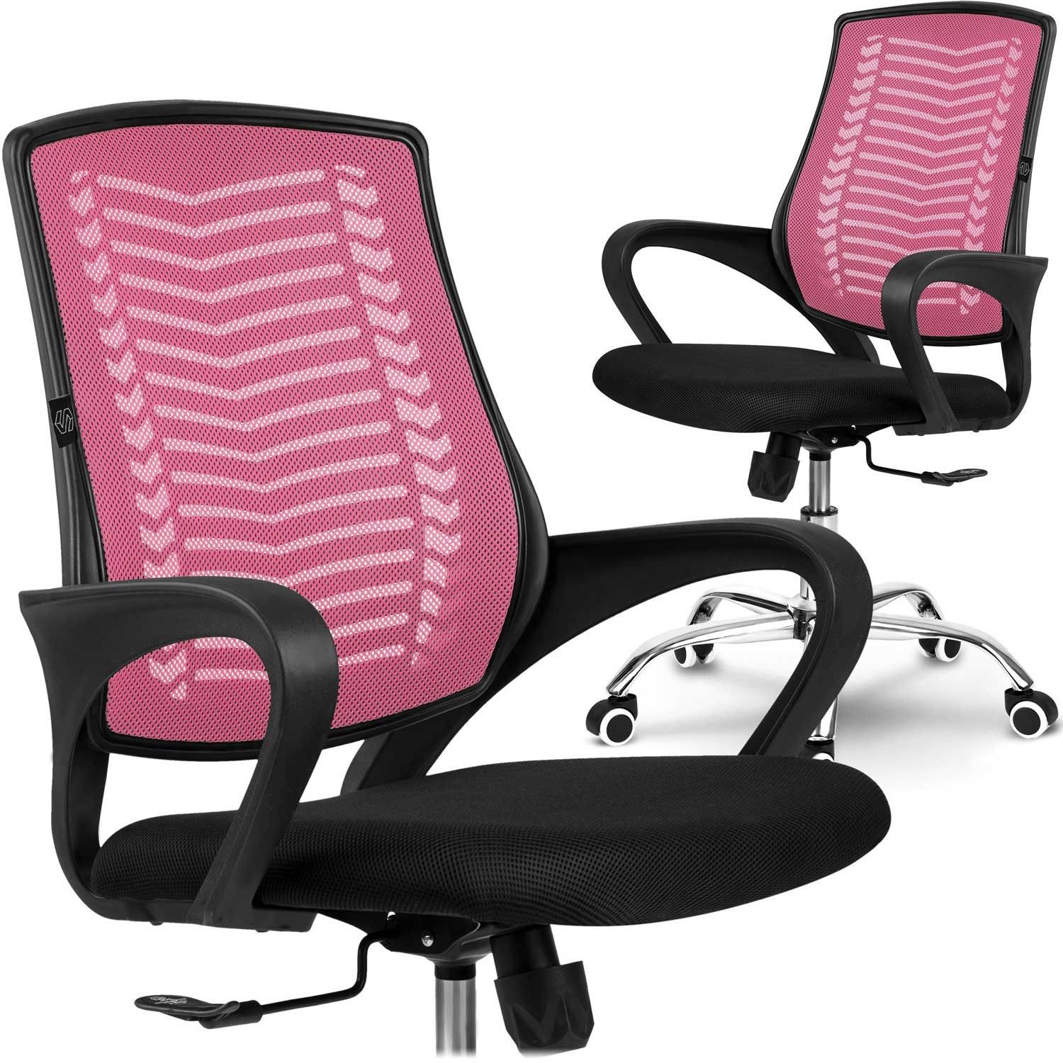 Micro-mesh bureaustoel Sofotel Denar roze