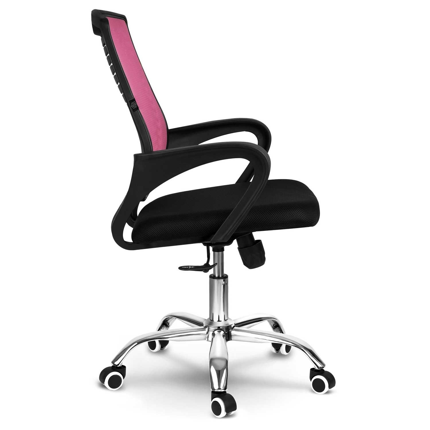 Chaise de bureau en micro-maille Sofotel Denar rose