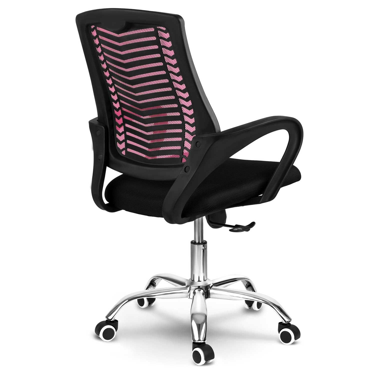 Chaise de bureau en micro-maille Sofotel Denar rose