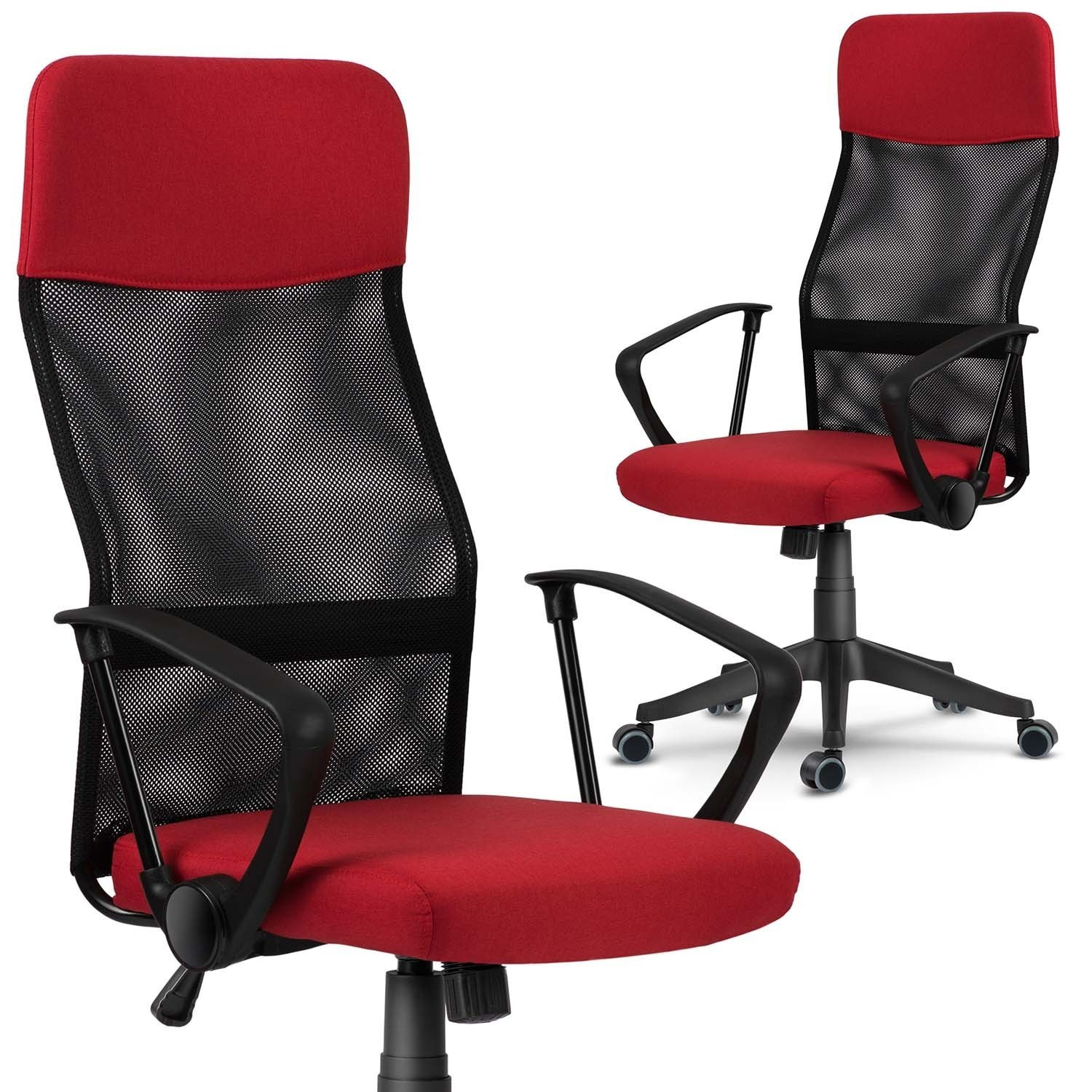 Sedia da ufficio Sofotel Sydney Micro Mesh rossa/nera
