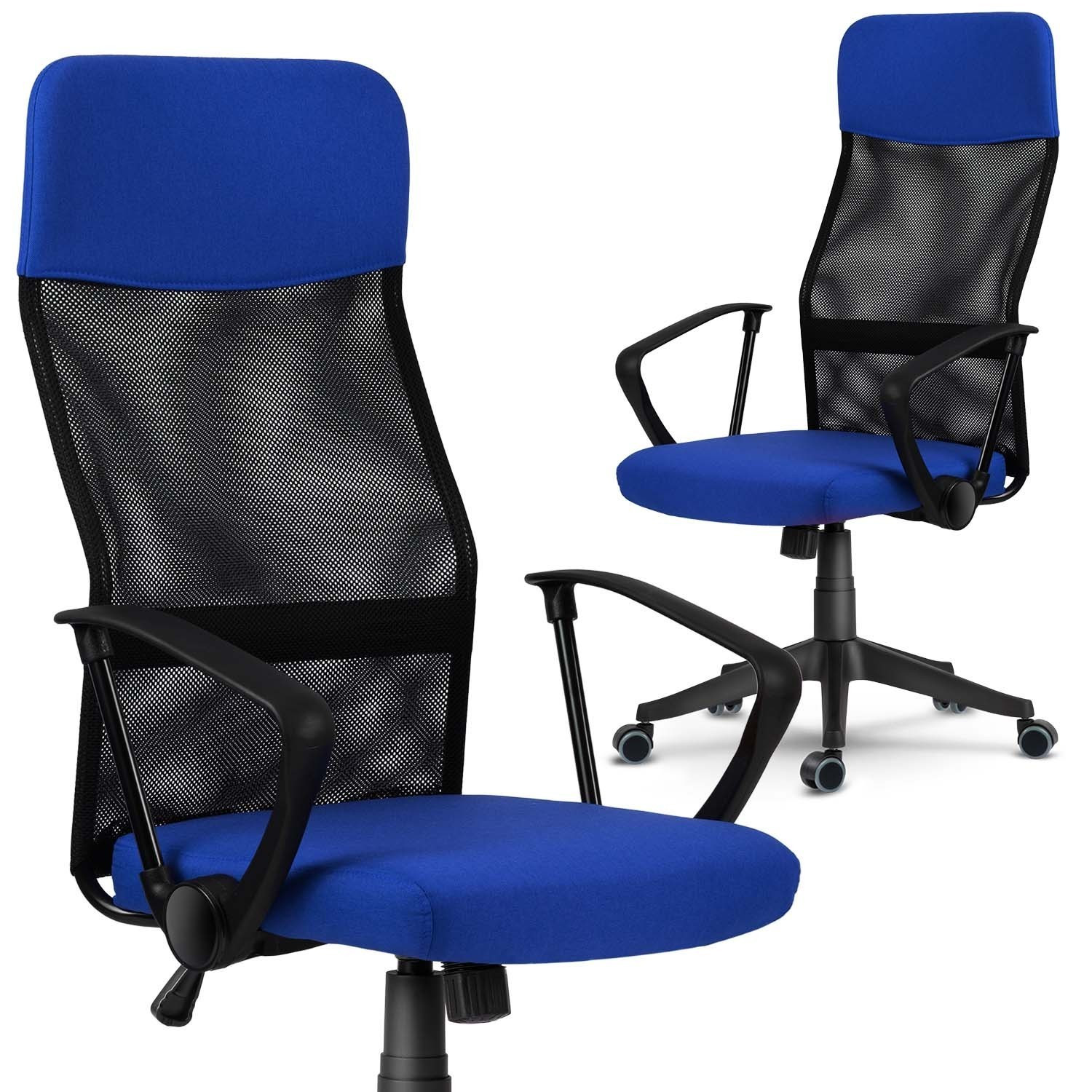 Chaise de bureau Sofotel Sydney Micro Mesh Bleu/Noir