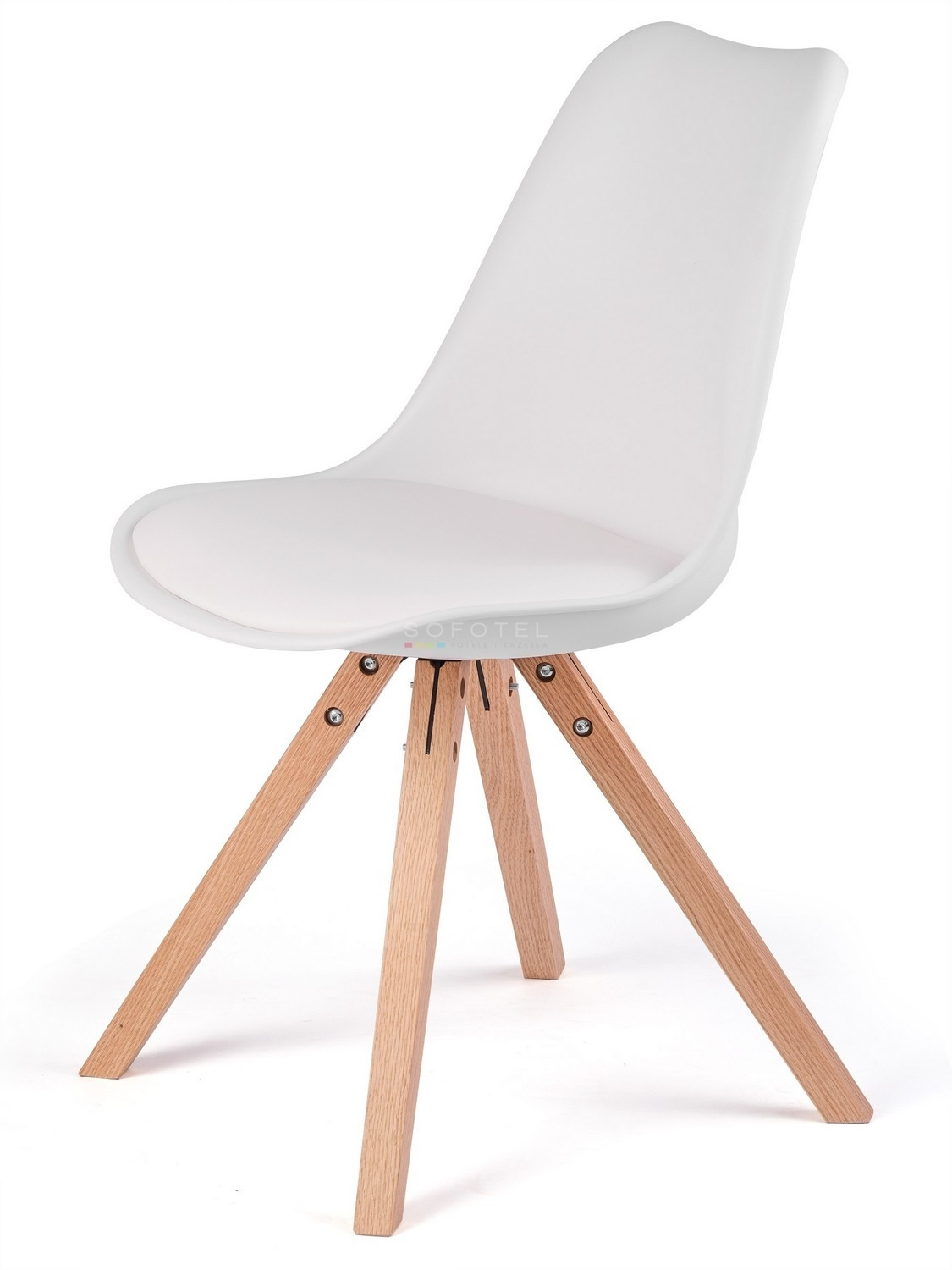 Moderne Scandinavische stoel Sofotel Verde wit
